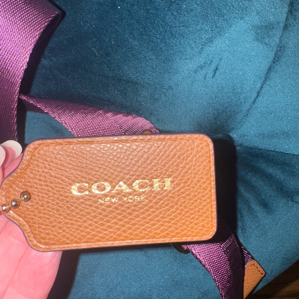 Coach Plum and Tan Backpack - Picture 8 of 13